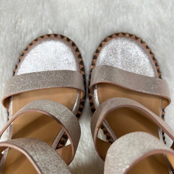 Marc by Marc Jacobs Mix It Up Metallic Crosta Sandals Women's Size 37.5 (7.5) - Picture 8 of 12